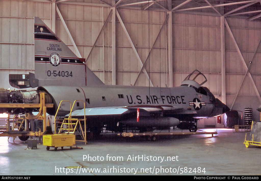 Aircraft Photo of 55-4034 / 0-54034 | Convair TF-102A Delta Dagger | USA - Air Force | AirHistory.net #582484