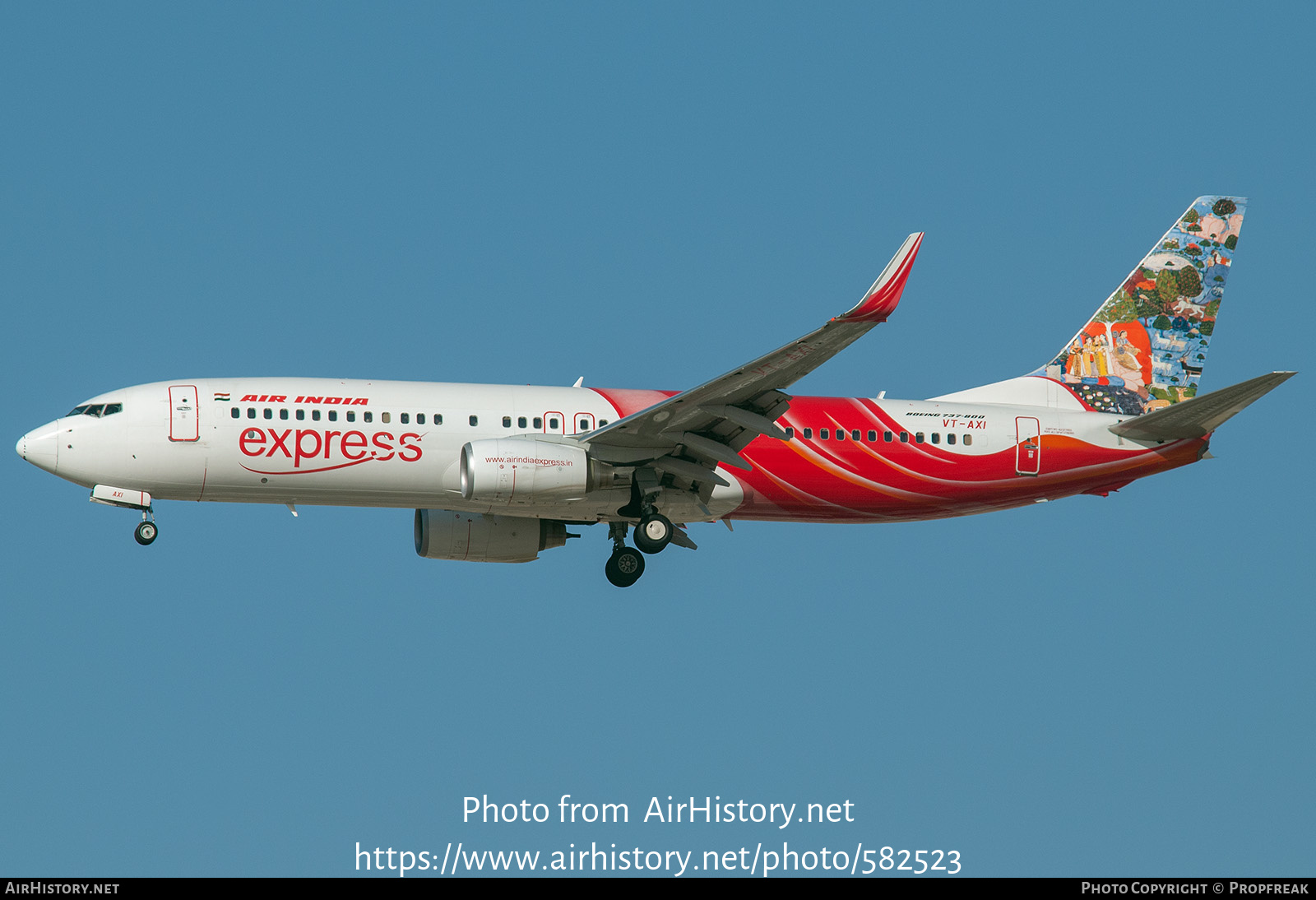 Aircraft Photo of VT-AXI | Boeing 737-8HG | Air India Express | AirHistory.net #582523