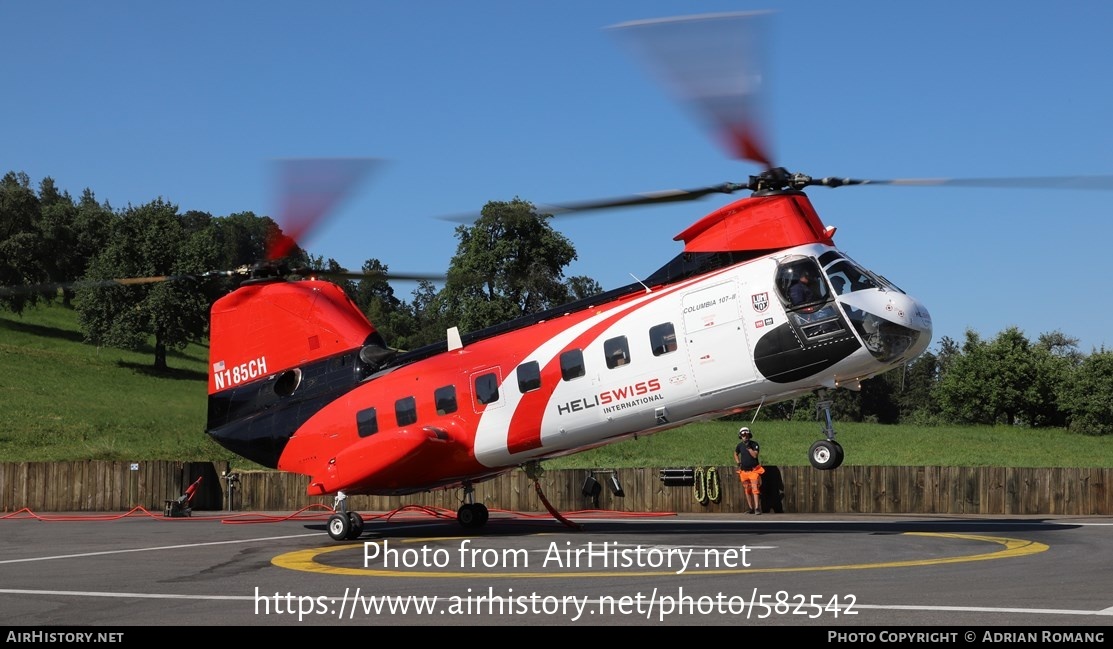 Aircraft Photo of N185CH | Boeing Vertol 107-II | Heliswiss International | AirHistory.net #582542