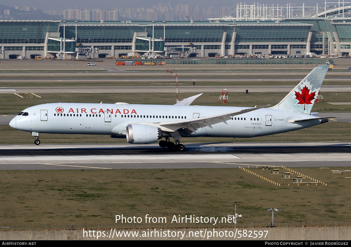 Aircraft Photo of C-FGHZ | Boeing 787-9 Dreamliner | Air Canada | AirHistory.net #582597