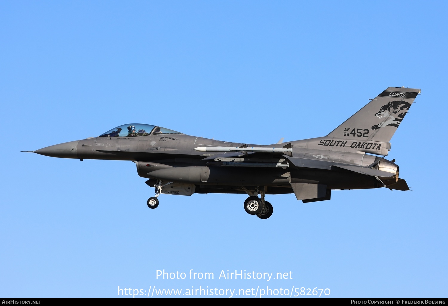 Aircraft Photo of 88-0452 / AF88-452 | General Dynamics F-16CM Fighting Falcon | USA - Air Force | AirHistory.net #582670