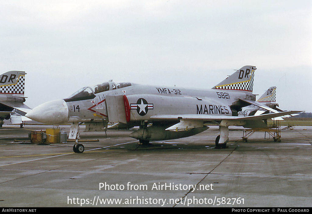 Aircraft Photo of 155821 / 5821 | McDonnell F-4J Phantom II | USA - Marines | AirHistory.net #582761