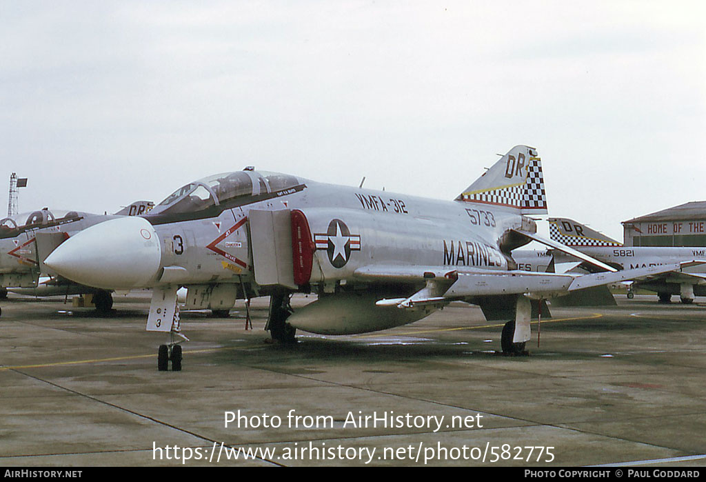 Aircraft Photo of 155733 / 5733 | McDonnell F-4J Phantom II | USA - Marines | AirHistory.net #582775