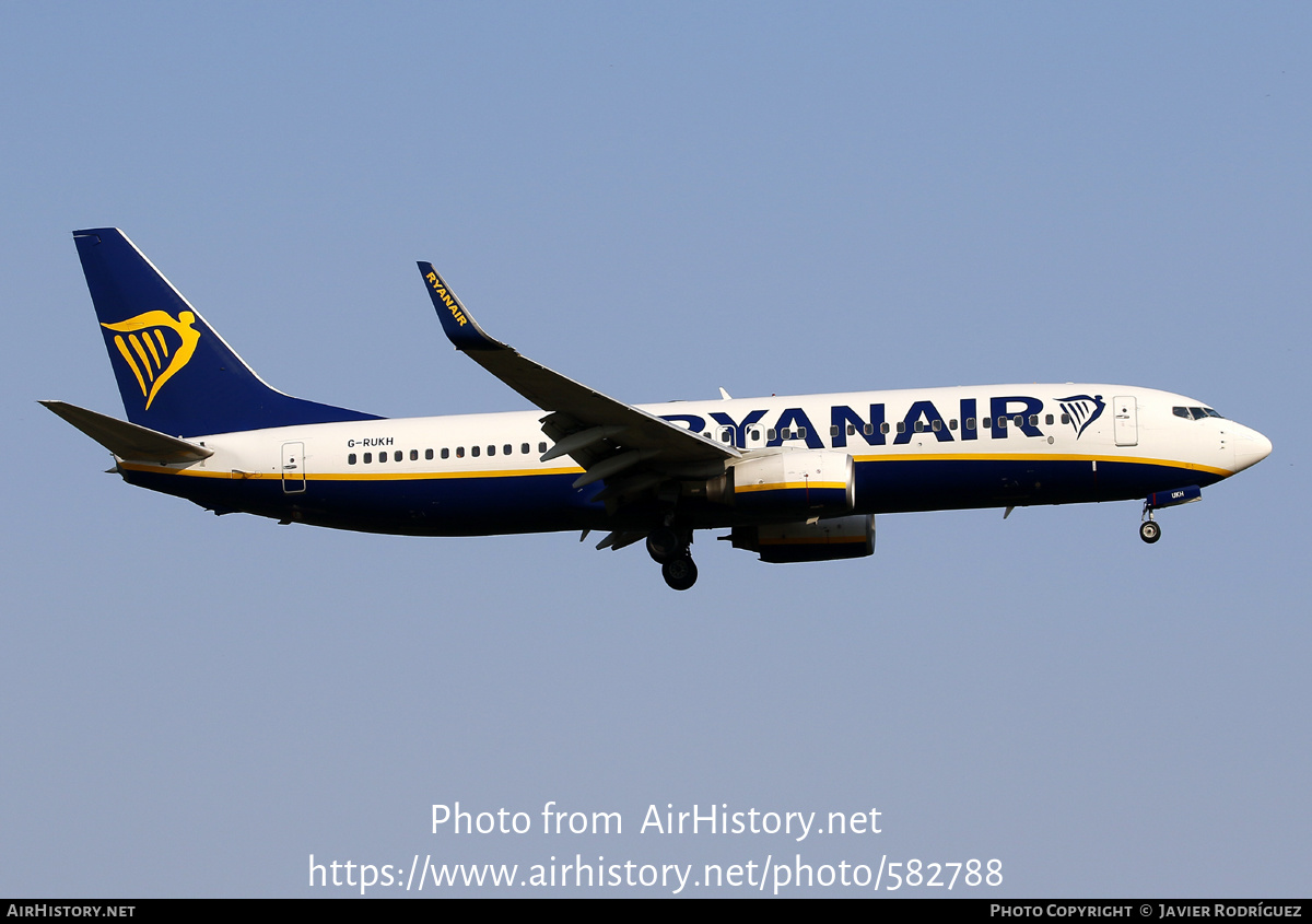 Aircraft Photo of G-RUKH | Boeing 737-8AS | Ryanair | AirHistory.net #582788