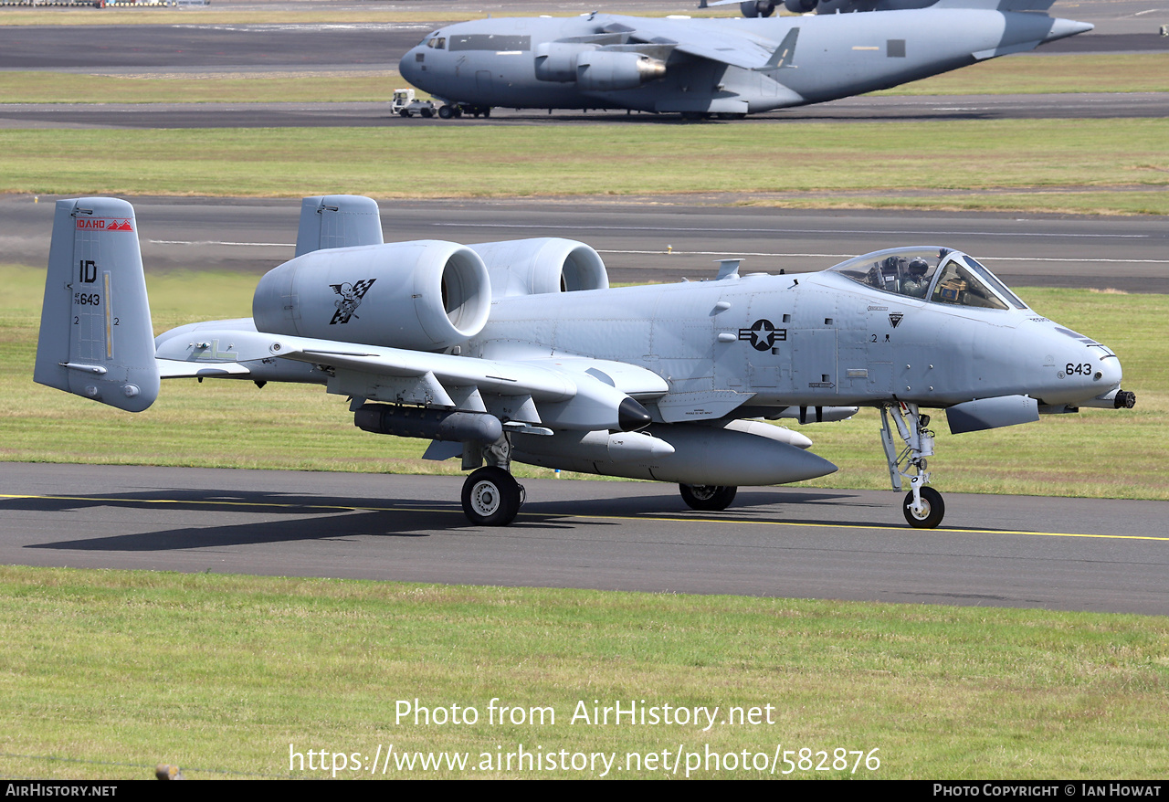 Aircraft Photo of 78-0643 / AF78-643 | Fairchild A-10C Thunderbolt II | USA - Air Force | AirHistory.net #582876