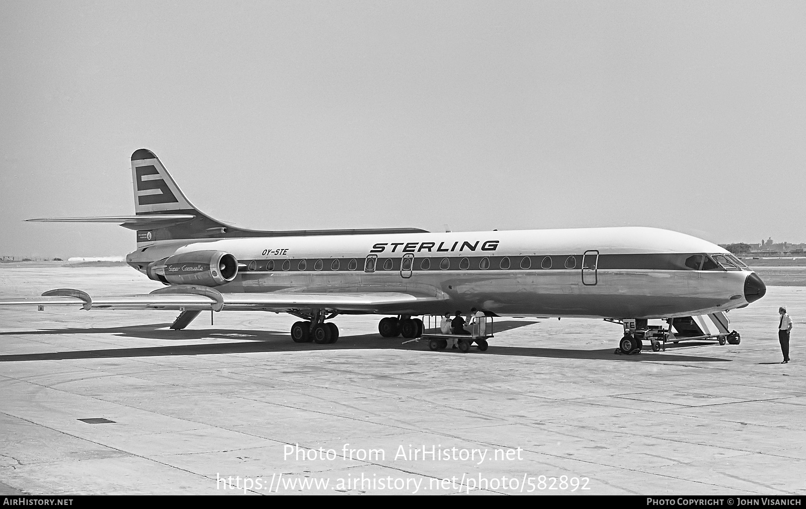 Aircraft Photo of OY-STE | Aerospatiale SE-210 Caravelle 10B3 Super B | Sterling Airways | AirHistory.net #582892