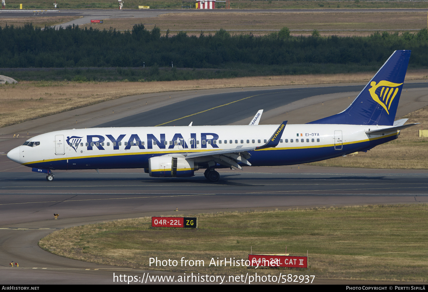 Aircraft Photo of EI-DYA | Boeing 737-8AS | Ryanair | AirHistory.net #582937