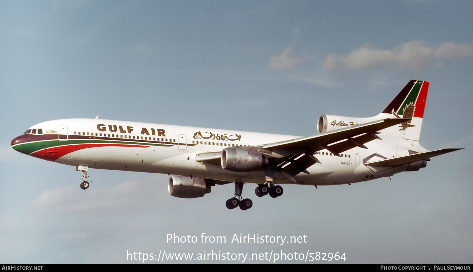 Aircraft Photo of N81027 | Lockheed L-1011-385-1 TriStar 1 | Gulf Air | AirHistory.net #582964