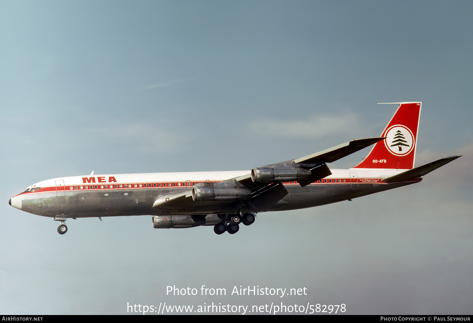 Aircraft Photo of OD-AFB | Boeing 707-3B4C | MEA - Middle East Airlines | AirHistory.net #582978