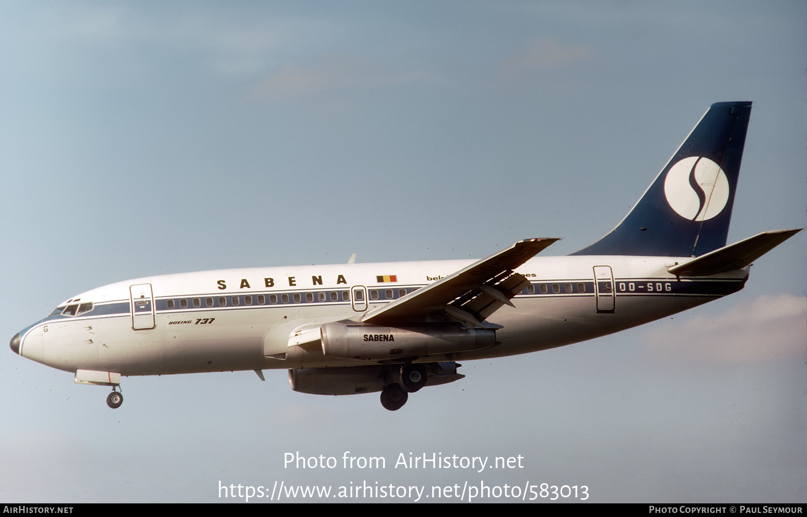 Aircraft Photo of OO-SDG | Boeing 737-229/Adv | Sabena | AirHistory.net #583013