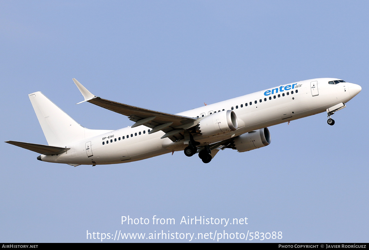 Aircraft Photo of SP-EXC | Boeing 737-8 Max 8 | Enter Air | AirHistory.net #583088