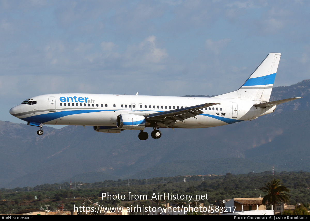 Aircraft Photo of SP-ENE | Boeing 737-4Q8 | Enter Air | AirHistory.net #583217