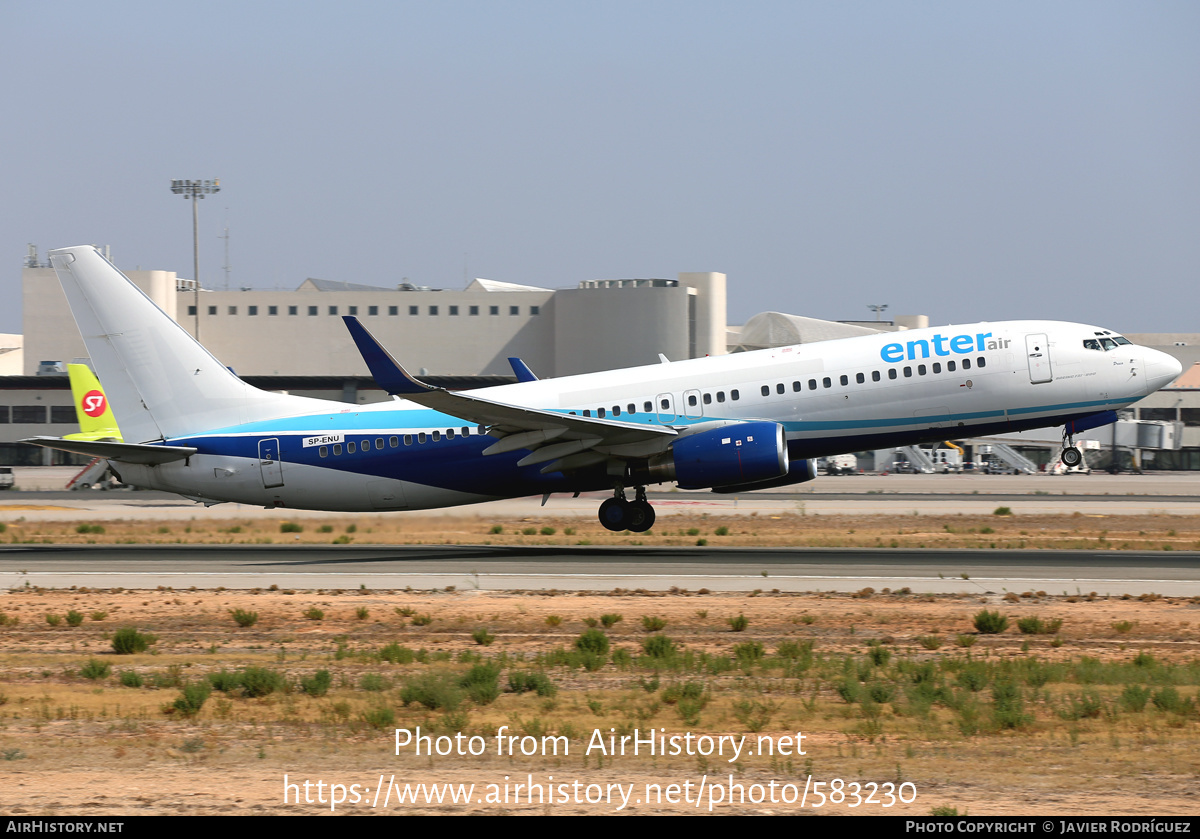 Aircraft Photo of SP-ENU | Boeing 737-83N | Enter Air | AirHistory.net #583230