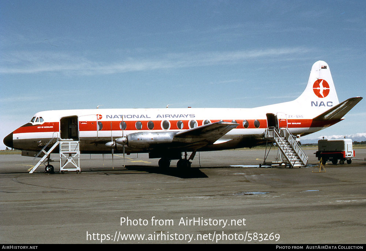 Aircraft Photo of ZK-BRE | Vickers 807 Viscount | New Zealand National Airways Corporation - NAC | AirHistory.net #583269