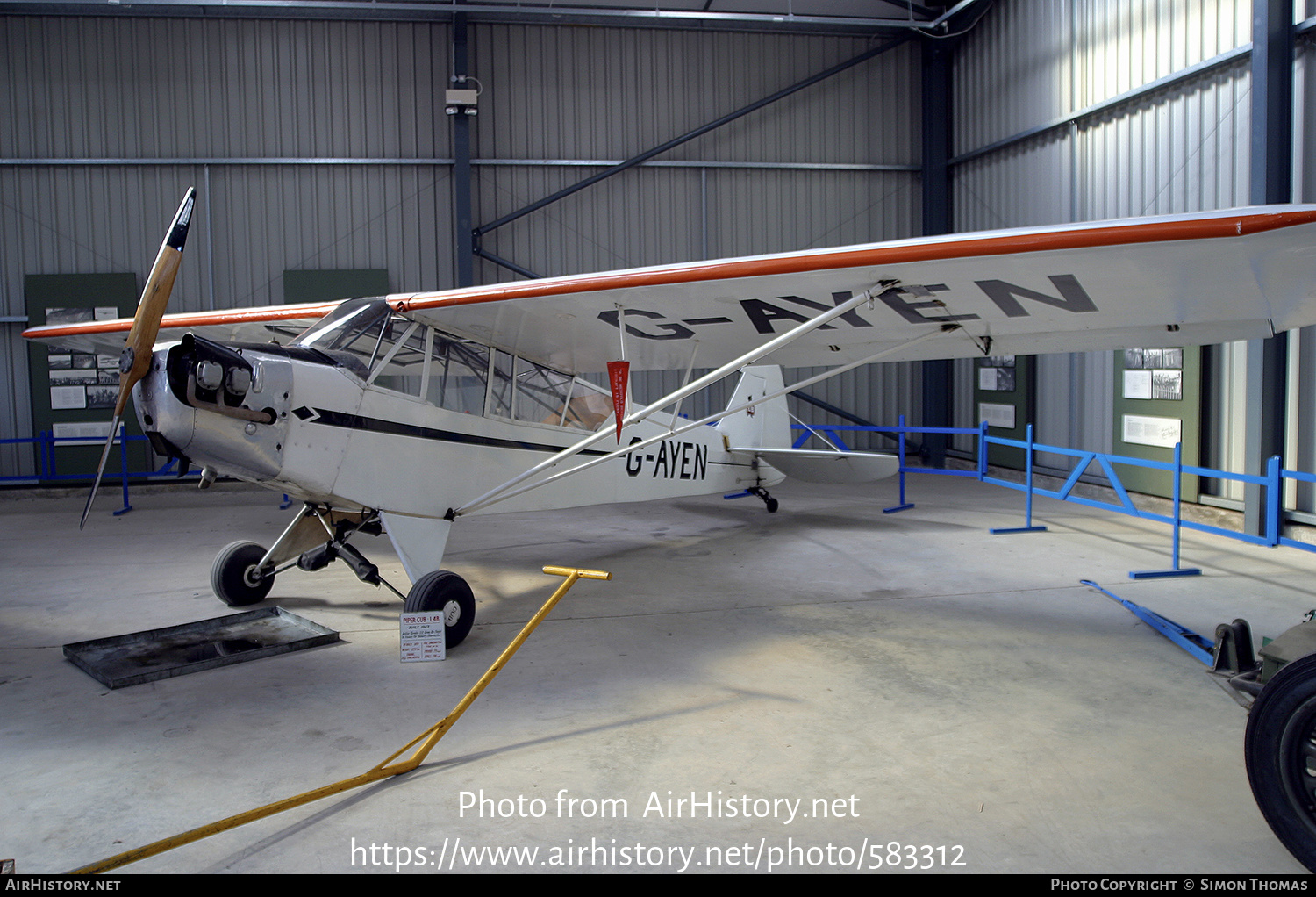 Aircraft Photo of G-AYEN | Piper J-3C-65 Cub | AirHistory.net #583312