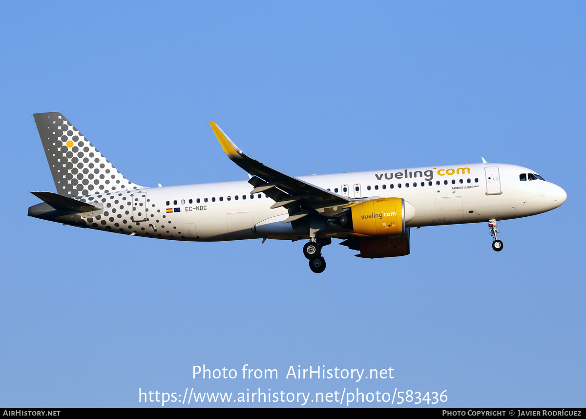 Aircraft Photo of EC-NDC | Airbus A320-271N | Vueling Airlines | AirHistory.net #583436