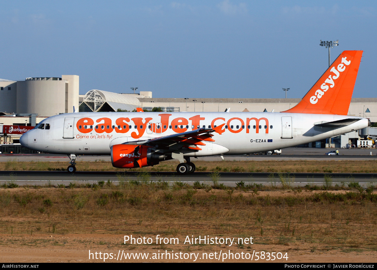 Aircraft Photo of G-EZAA | Airbus A319-111 | EasyJet | AirHistory.net #583504