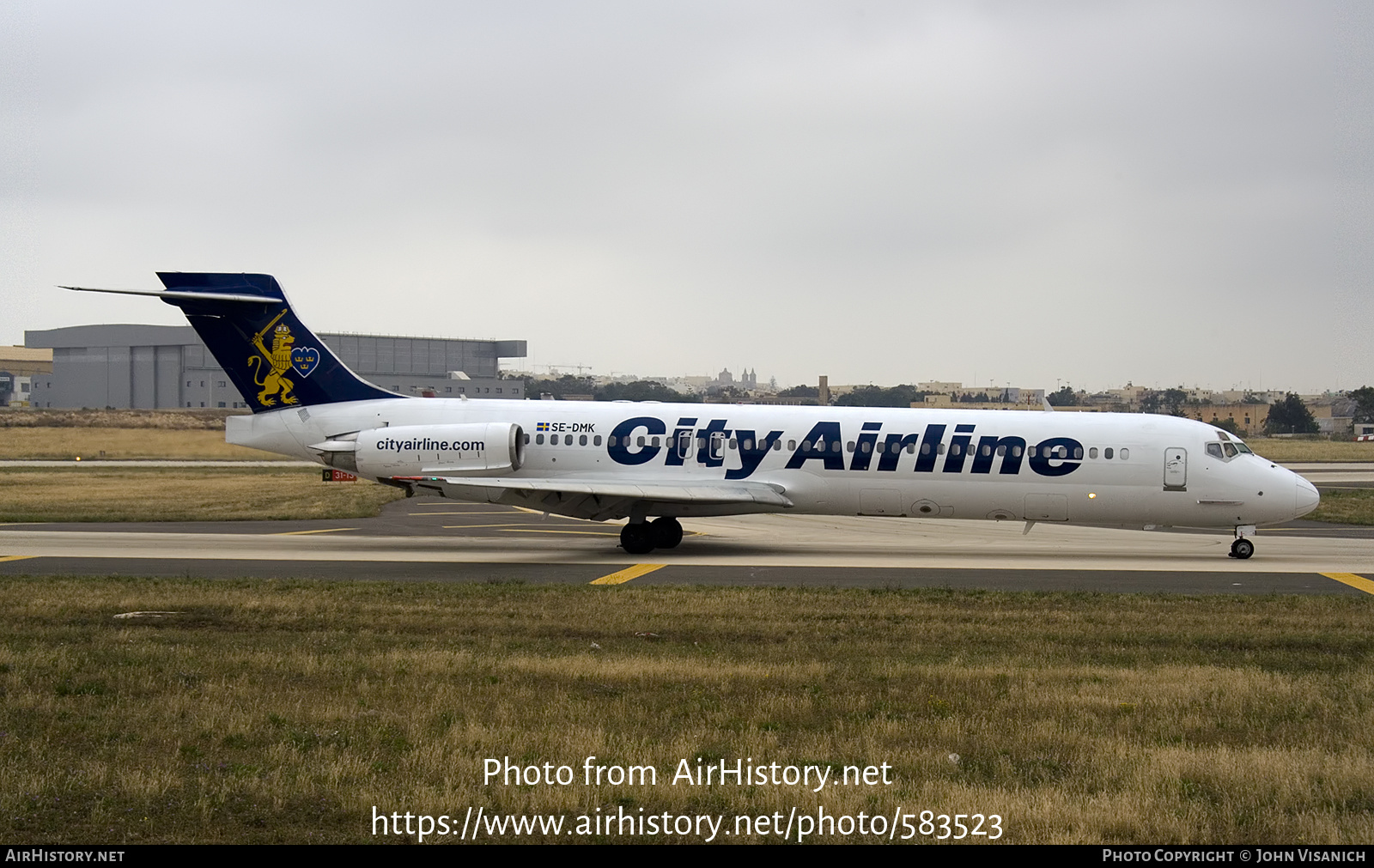 Aircraft Photo of SE-DMK | McDonnell Douglas MD-87 (DC-9-87) | City Airline | AirHistory.net #583523