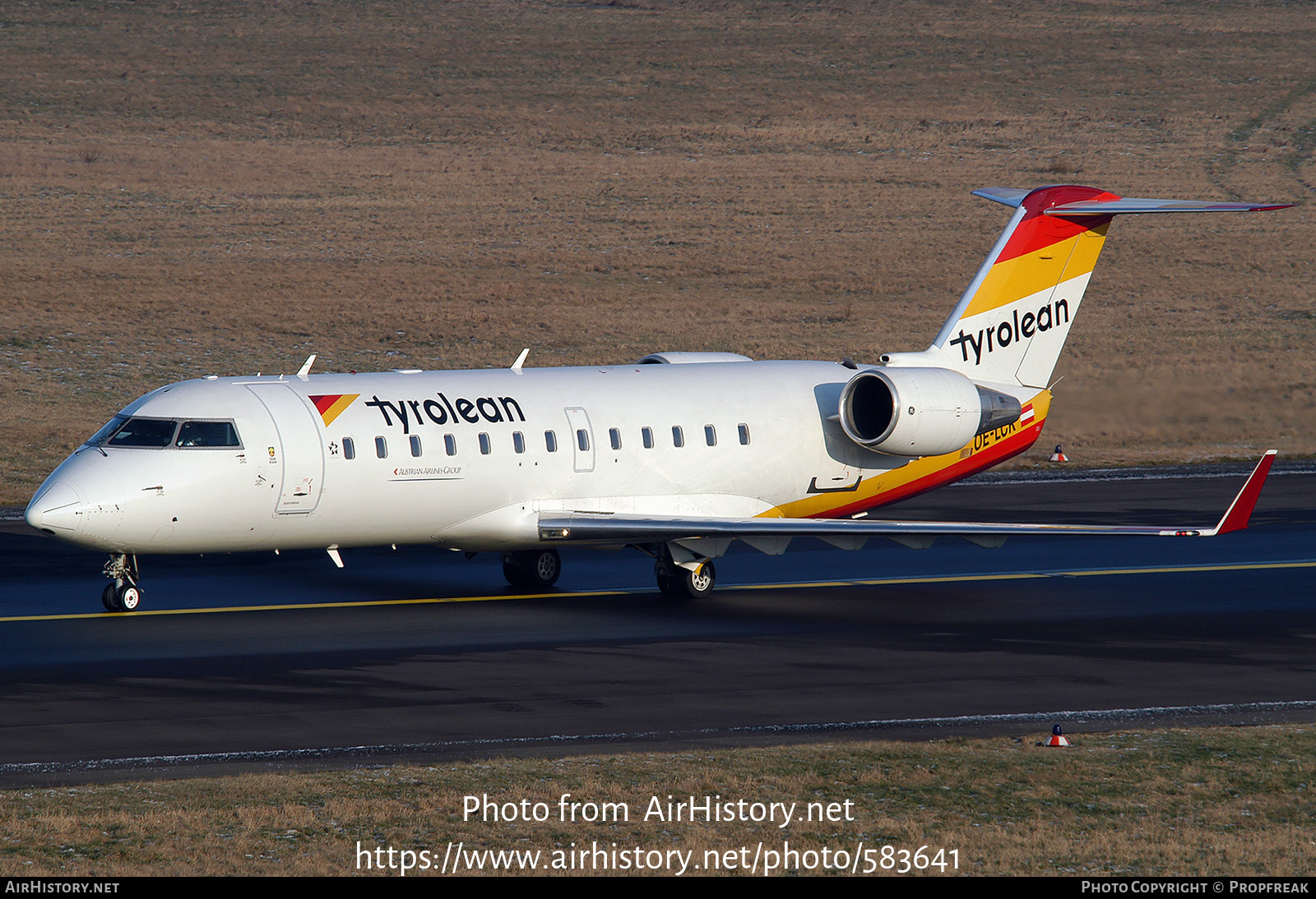 Aircraft Photo of OE-LCK | Canadair CRJ-200LR (CL-600-2B19) | Tyrolean Airways | AirHistory.net #583641