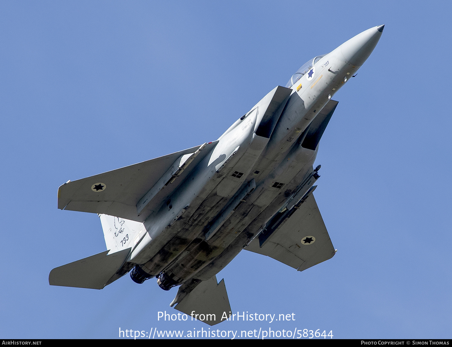 Aircraft Photo of 733 | McDonnell Douglas F-15D Baz | Israel - Air Force | AirHistory.net #583644