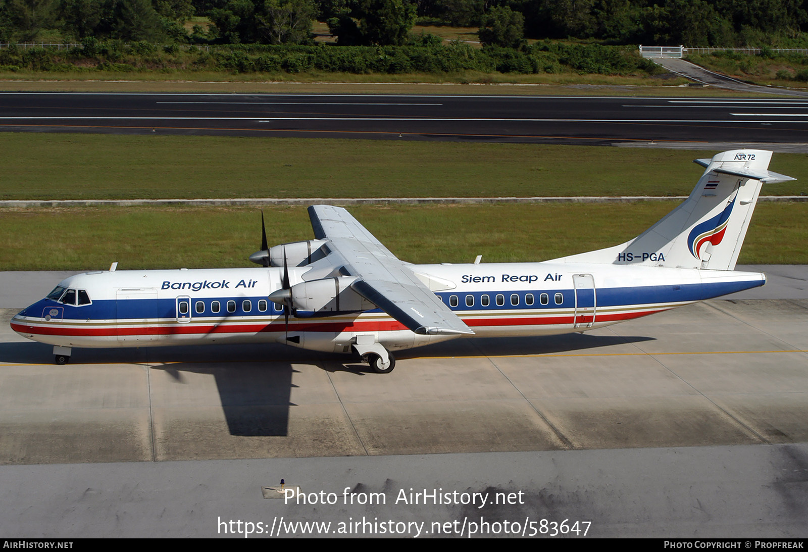 Aircraft Photo of HS-PGA | ATR ATR-72-202 | Bangkok Airways | AirHistory.net #583647