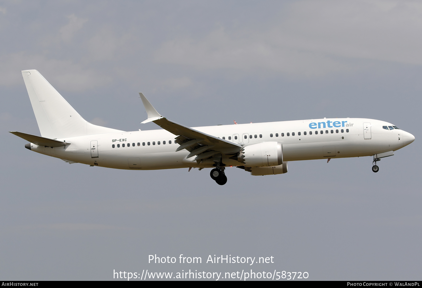 Aircraft Photo of SP-EXC | Boeing 737-8 Max 8 | Enter Air | AirHistory.net #583720