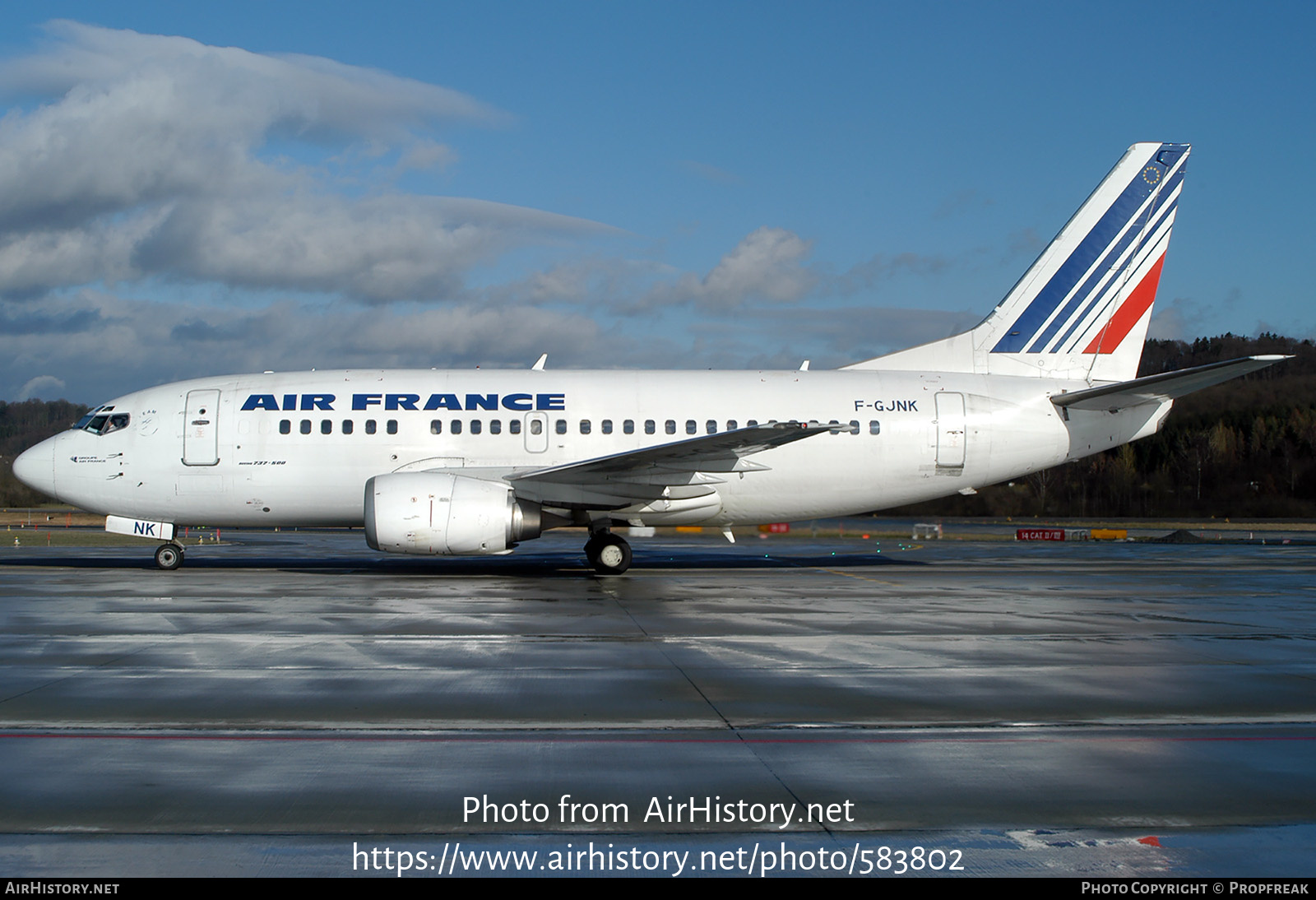 Aircraft Photo of F-GJNK | Boeing 737-528 | Air France | AirHistory.net #583802