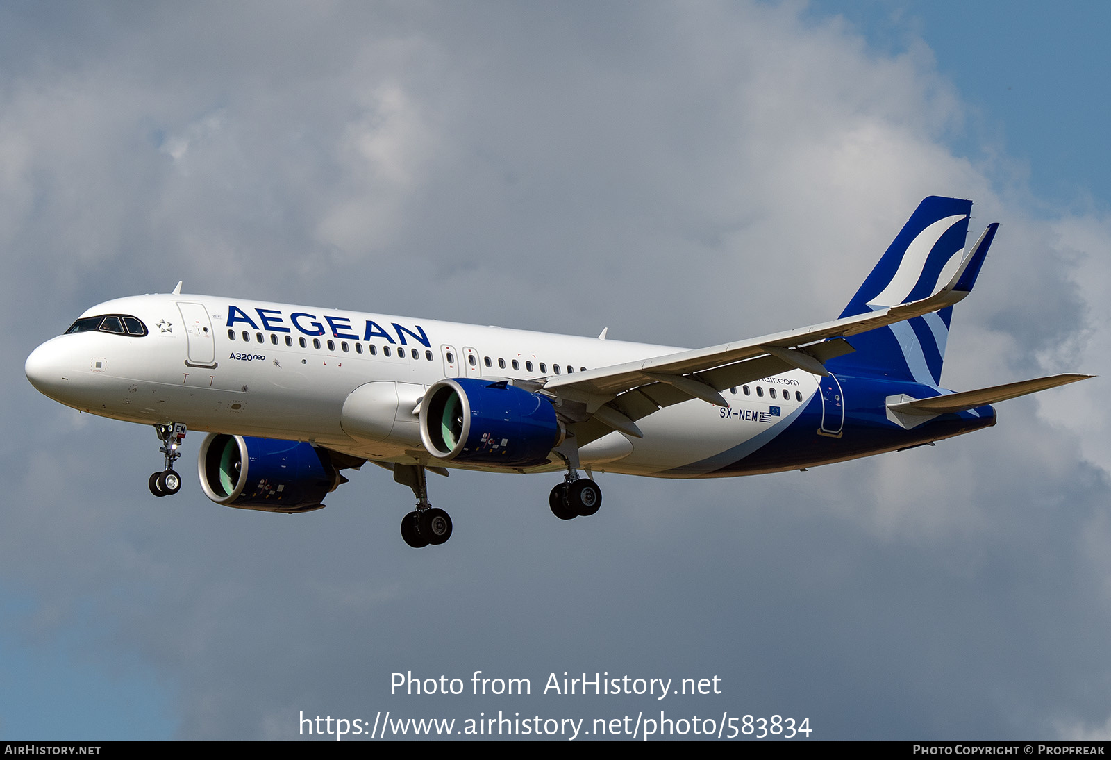 Aircraft Photo of SX-NEM | Airbus A320-271N | Aegean Airlines | AirHistory.net #583834