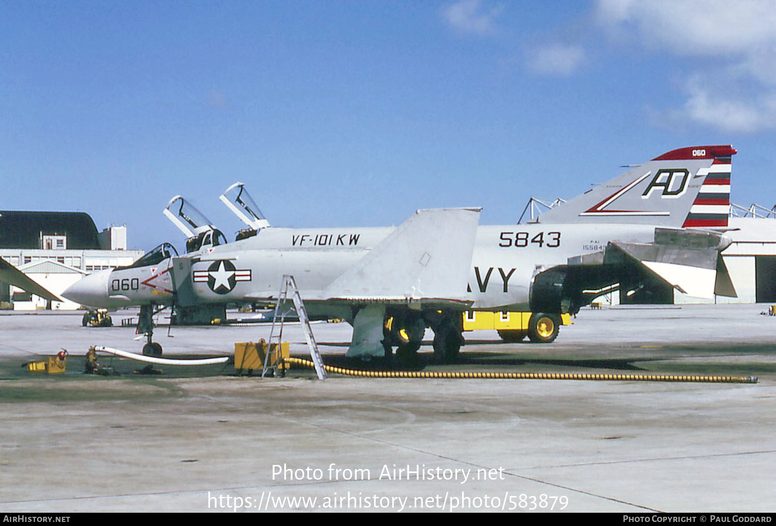 Aircraft Photo of 155843 / 5843 | McDonnell F-4J Phantom II | USA - Navy | AirHistory.net #583879