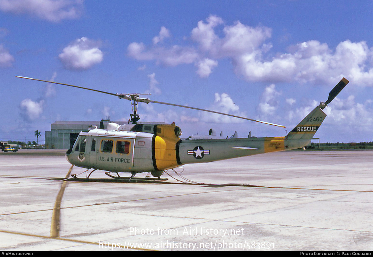 Aircraft Photo of 70-2460 / 02460 | Bell HH-1H Iroquois | USA - Air Force | AirHistory.net #583891