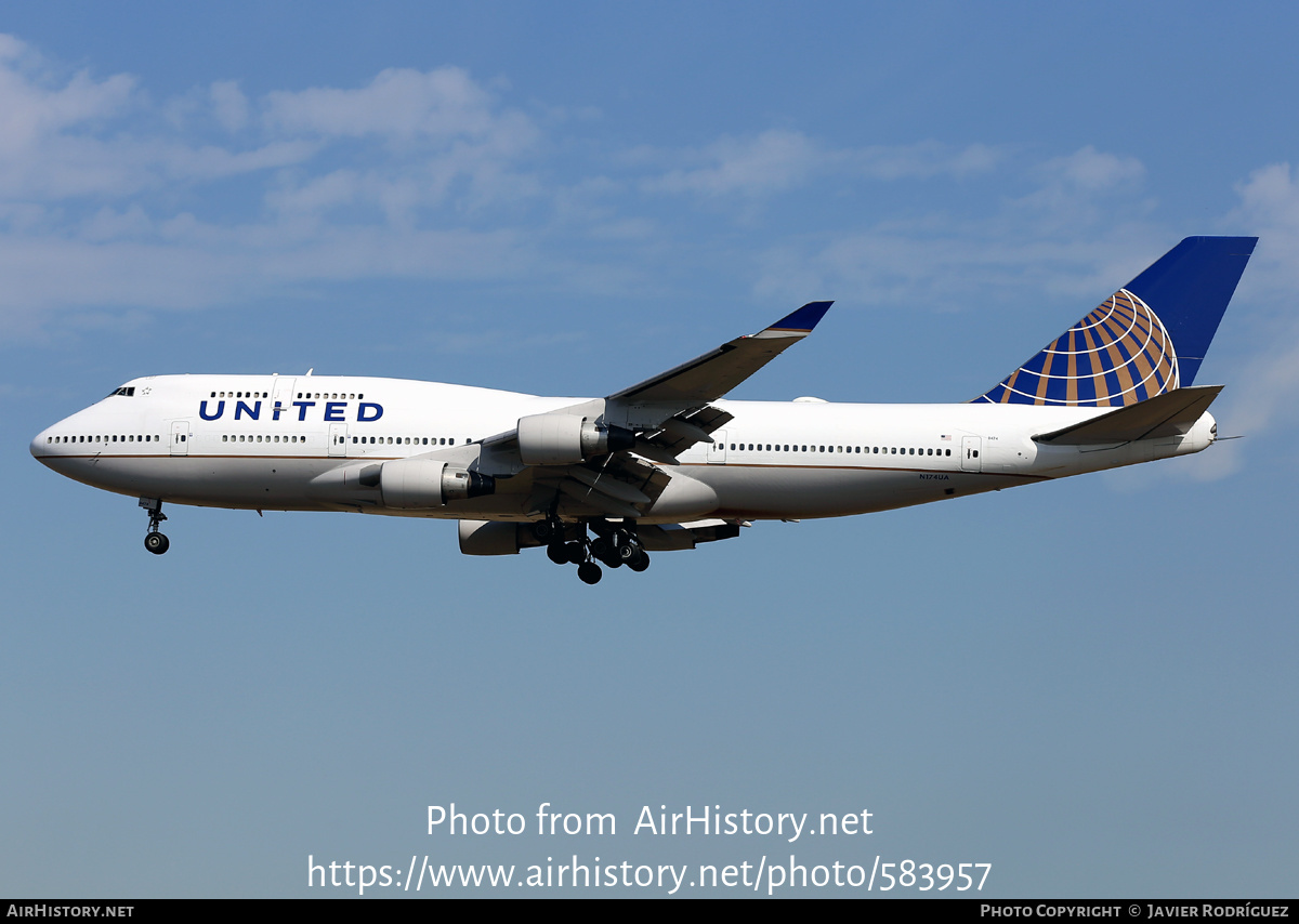 Aircraft Photo of N174UA | Boeing 747-422 | United Airlines | AirHistory.net #583957