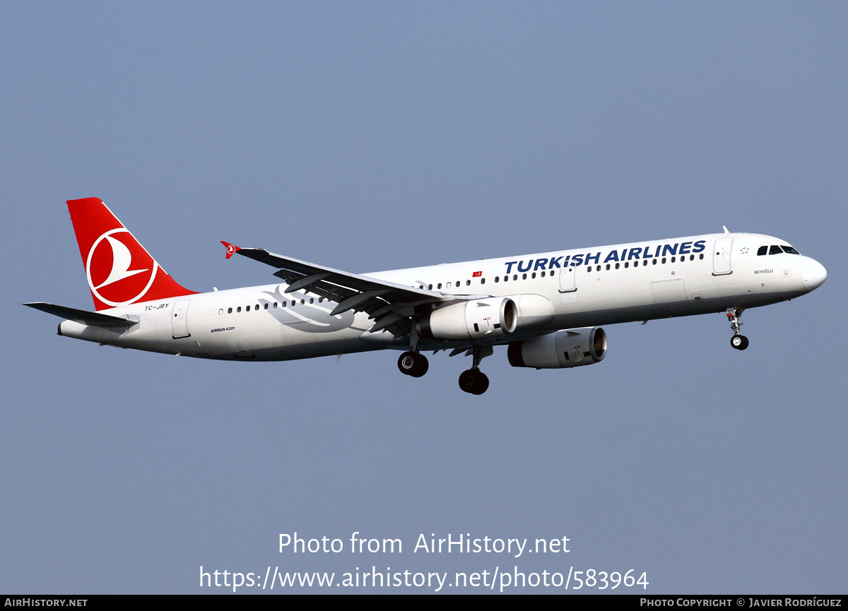 Aircraft Photo of TC-JRY | Airbus A321-231 | Turkish Airlines | AirHistory.net #583964