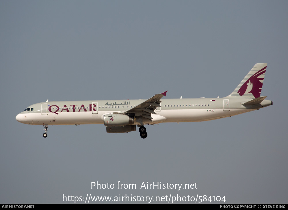 Aircraft Photo of A7-ADT | Airbus A321-231 | Qatar Airways | AirHistory.net #584104