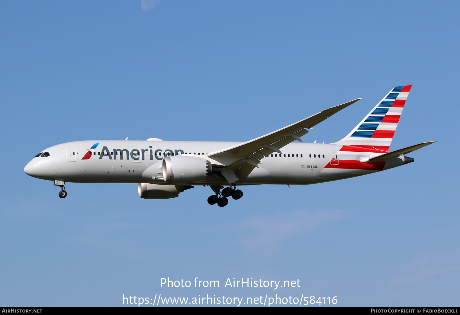 Aircraft Photo of N882BL | Boeing 787-8 Dreamliner | American Airlines | AirHistory.net #584116