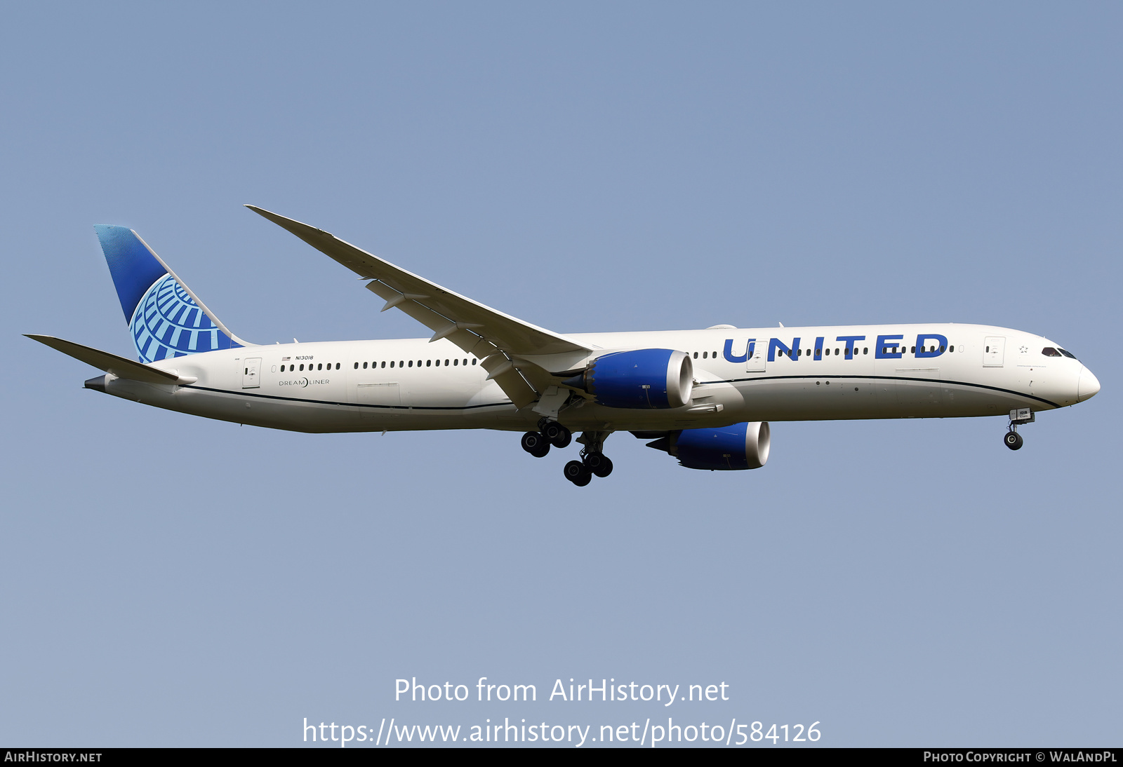 Aircraft Photo of N13018 | Boeing 787-10 Dreamliner | United Airlines | AirHistory.net #584126