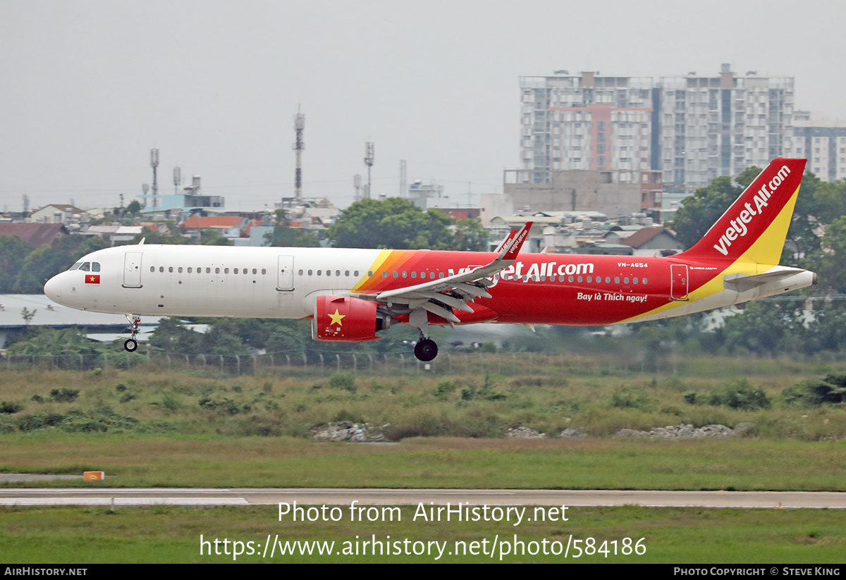 Aircraft Photo of VN-A654 | Airbus A321-271N | VietJet Air | AirHistory.net #584186