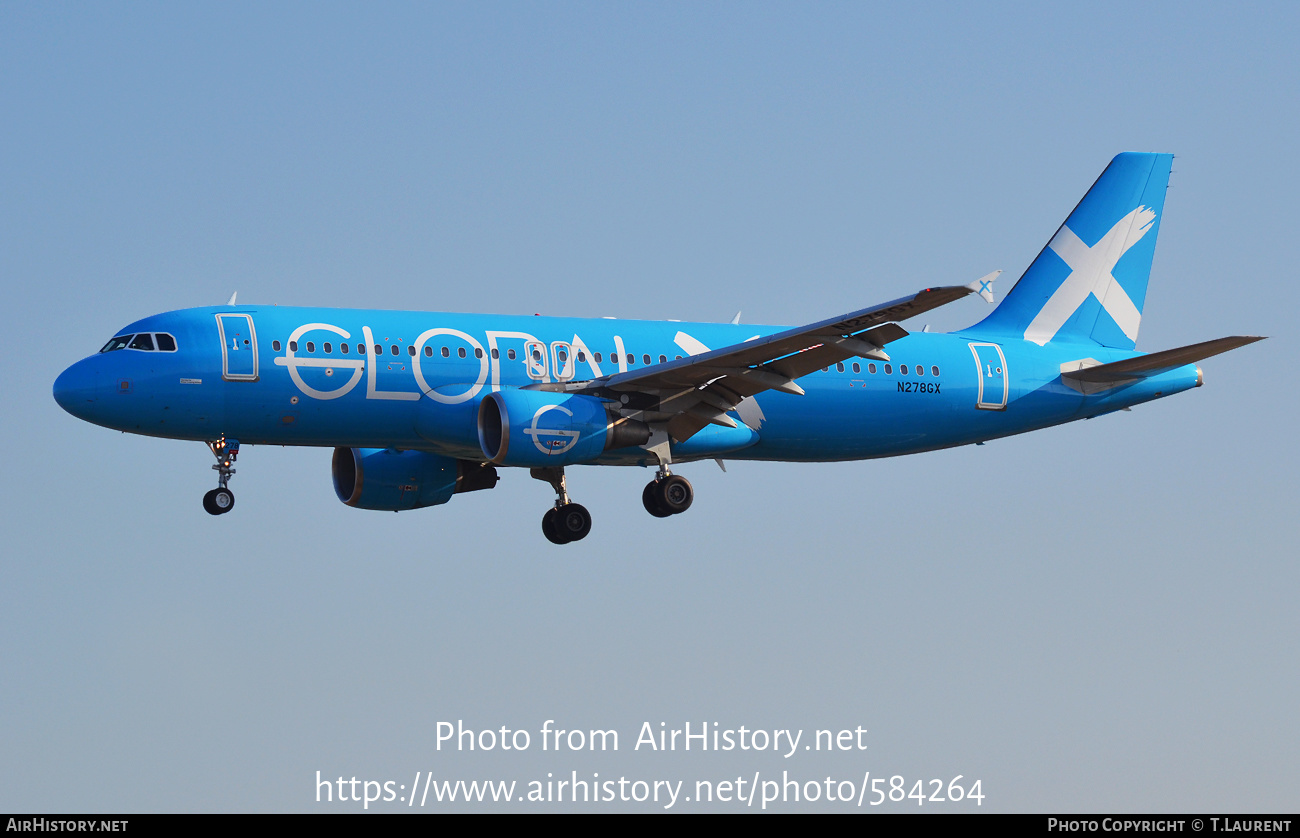 Aircraft Photo of N278GX | Airbus A320-214 | GlobalX | AirHistory.net #584264