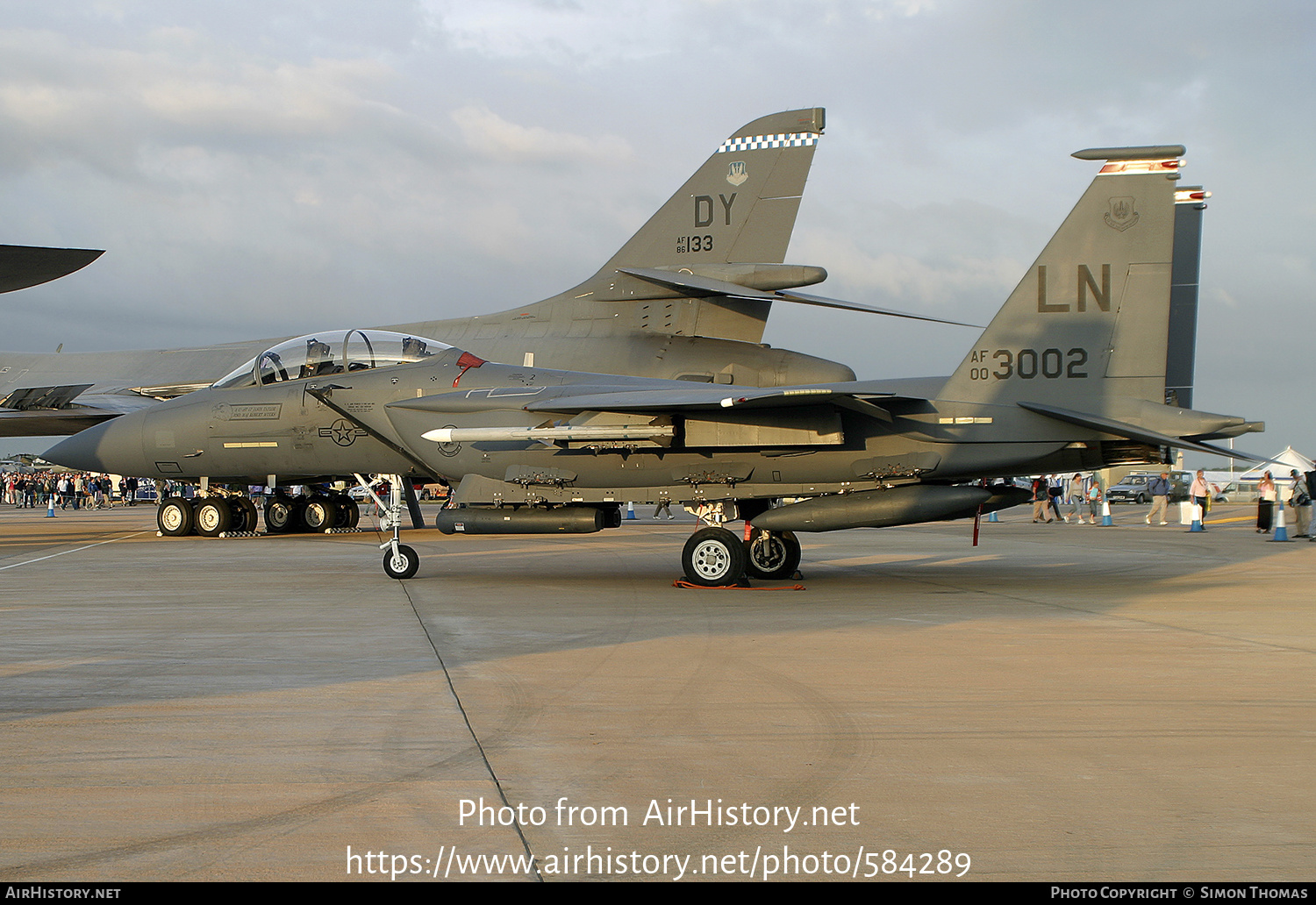 Aircraft Photo of 00-3002 / AF00-3002 | McDonnell Douglas F-15E Strike Eagle | USA - Air Force | AirHistory.net #584289