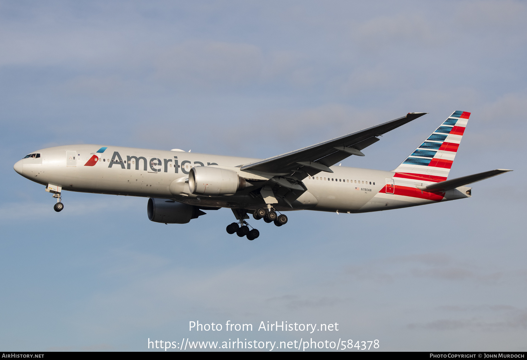 Aircraft Photo of N780AN | Boeing 777-223/ER | American Airlines | AirHistory.net #584378