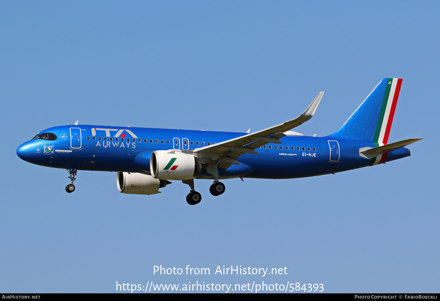 Aircraft Photo of EI-HJE | Airbus A320-271N | ITA Airways | AirHistory.net #584393