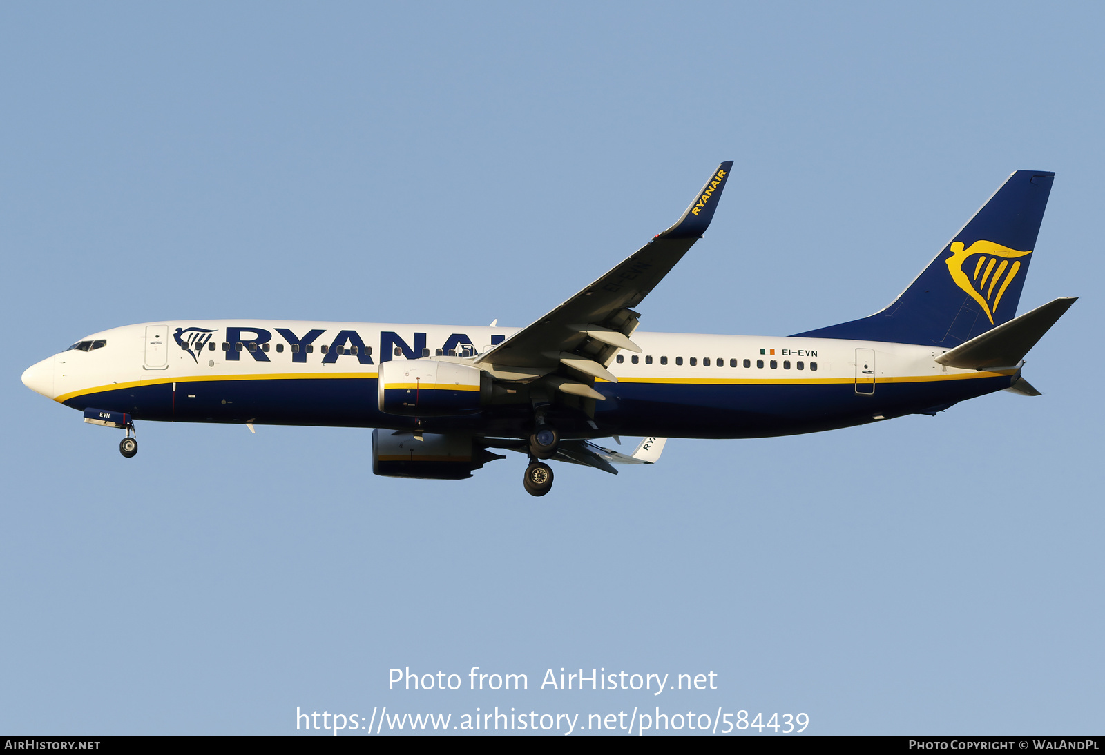 Aircraft Photo of EI-ENV | Boeing 737-8AS | Ryanair | AirHistory.net #584439