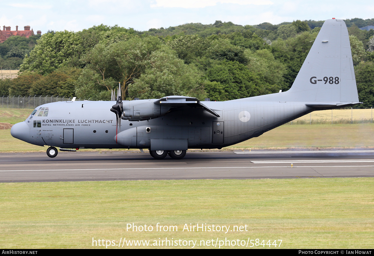 Aircraft Photo of G-988 | Lockheed C-130H Hercules | Netherlands - Air Force | AirHistory.net #584447