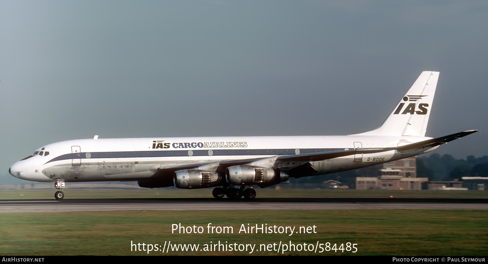 Aircraft Photo of G-BDDE | Douglas DC-8-54CF Jet Trader | IAS Cargo Airlines - International Aviation Services | AirHistory.net #584485