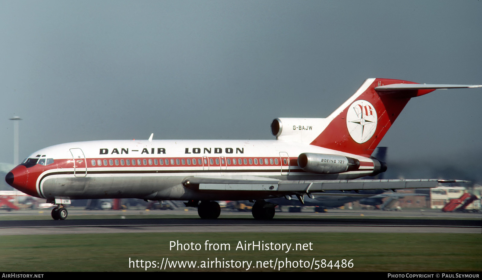 Aircraft Photo of G-BAJW | Boeing 727-46 | Dan-Air London | AirHistory.net #584486