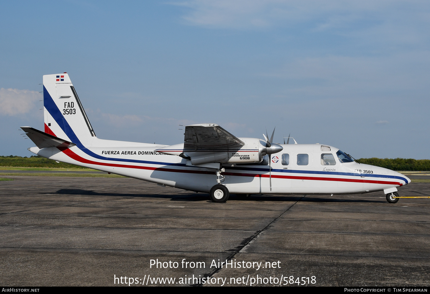 Aircraft Photo of 3503 / FAD 3503 | Aero Commander 690B Turbo Commander | Dominican Republic - Air Force | AirHistory.net #584518