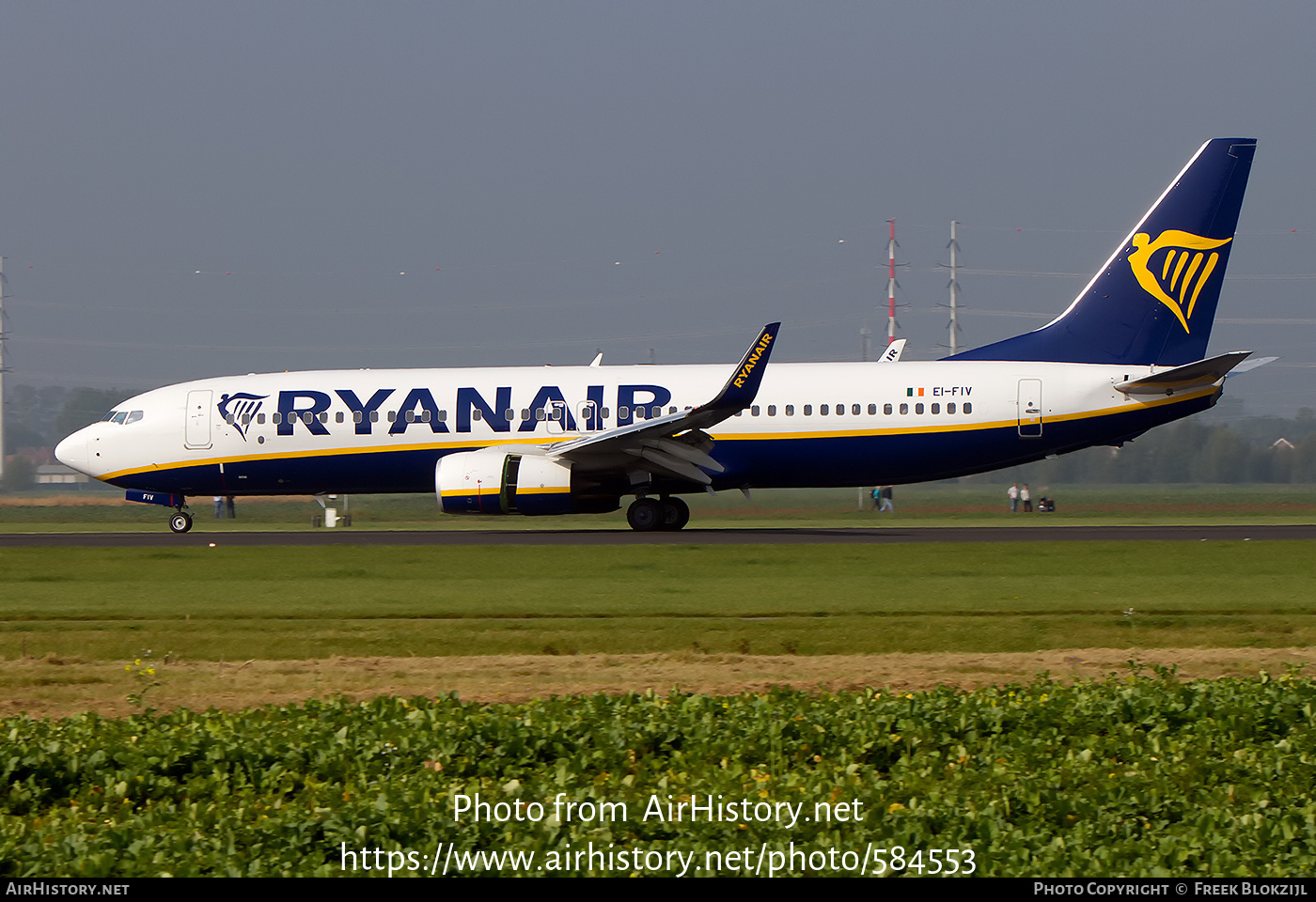Aircraft Photo of EI-FIV | Boeing 737-8AS | Ryanair | AirHistory.net #584553