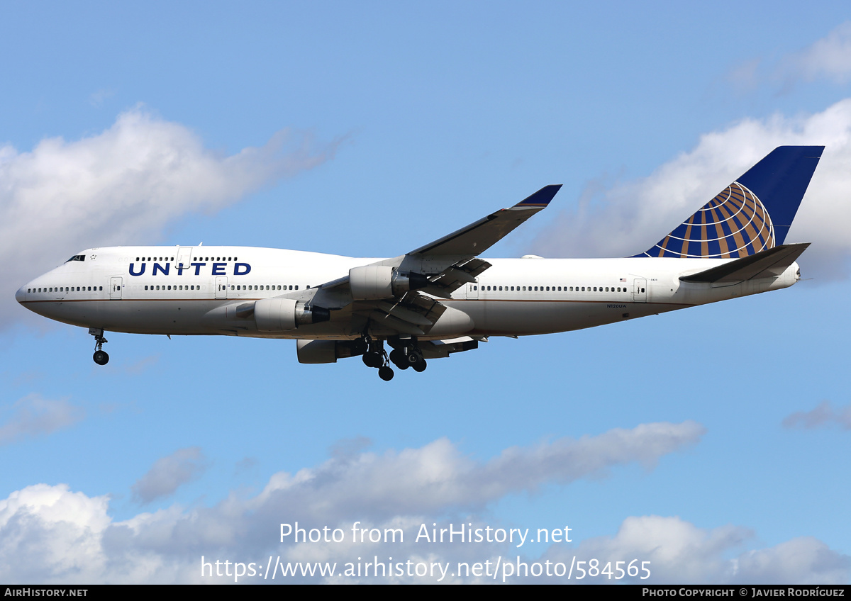 Aircraft Photo of N120UA | Boeing 747-422 | United Airlines | AirHistory.net #584565