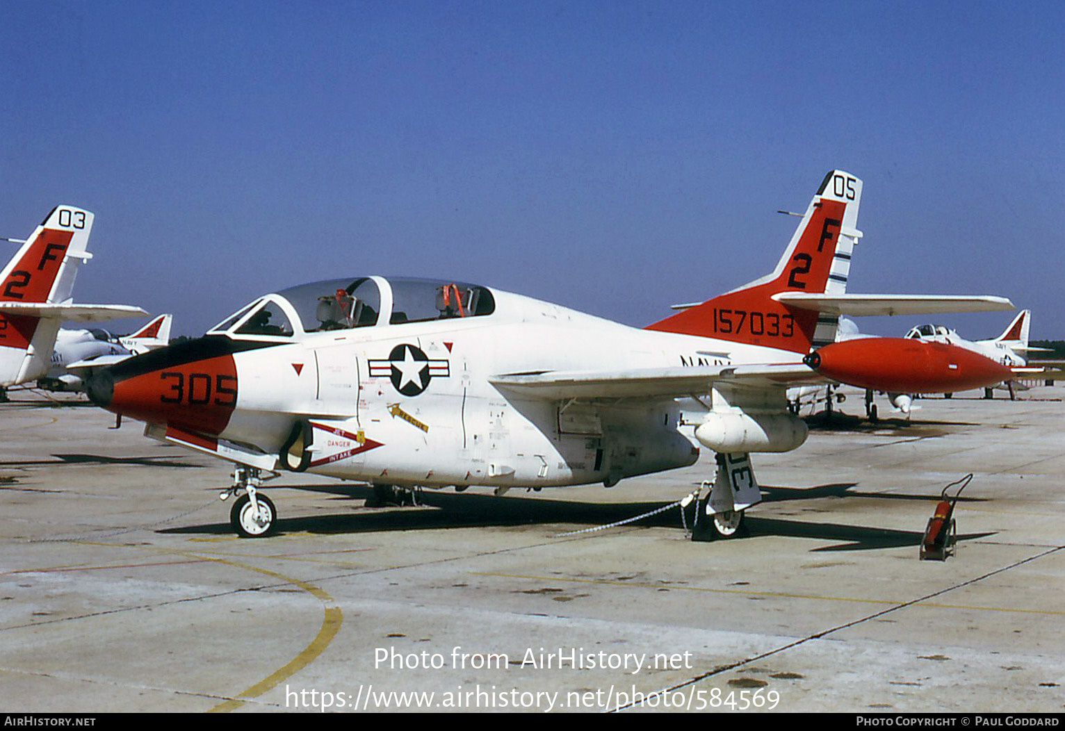 Aircraft Photo of 157033 | North American Rockwell T-2C Buckeye | USA - Navy | AirHistory.net #584569