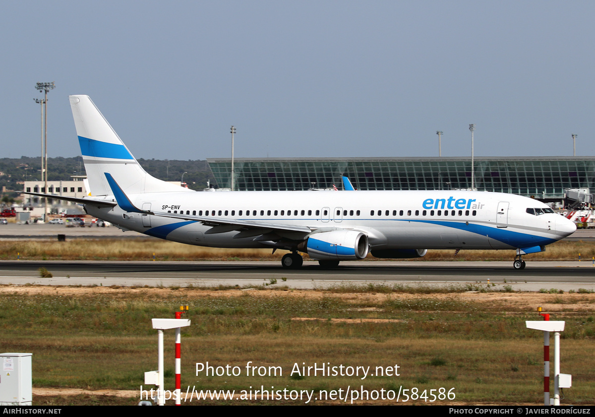 Aircraft Photo of SP-ENV | Boeing 737-8BK | Enter Air | AirHistory.net #584586