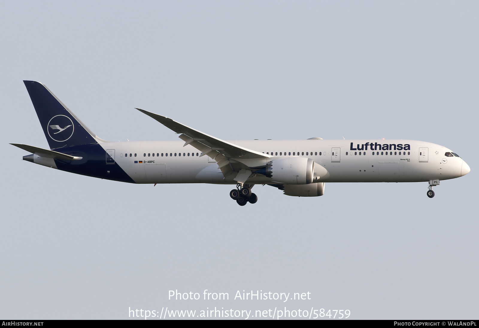 Aircraft Photo of D-ABPC | Boeing 787-9 Dreamliner | Lufthansa | AirHistory.net #584759